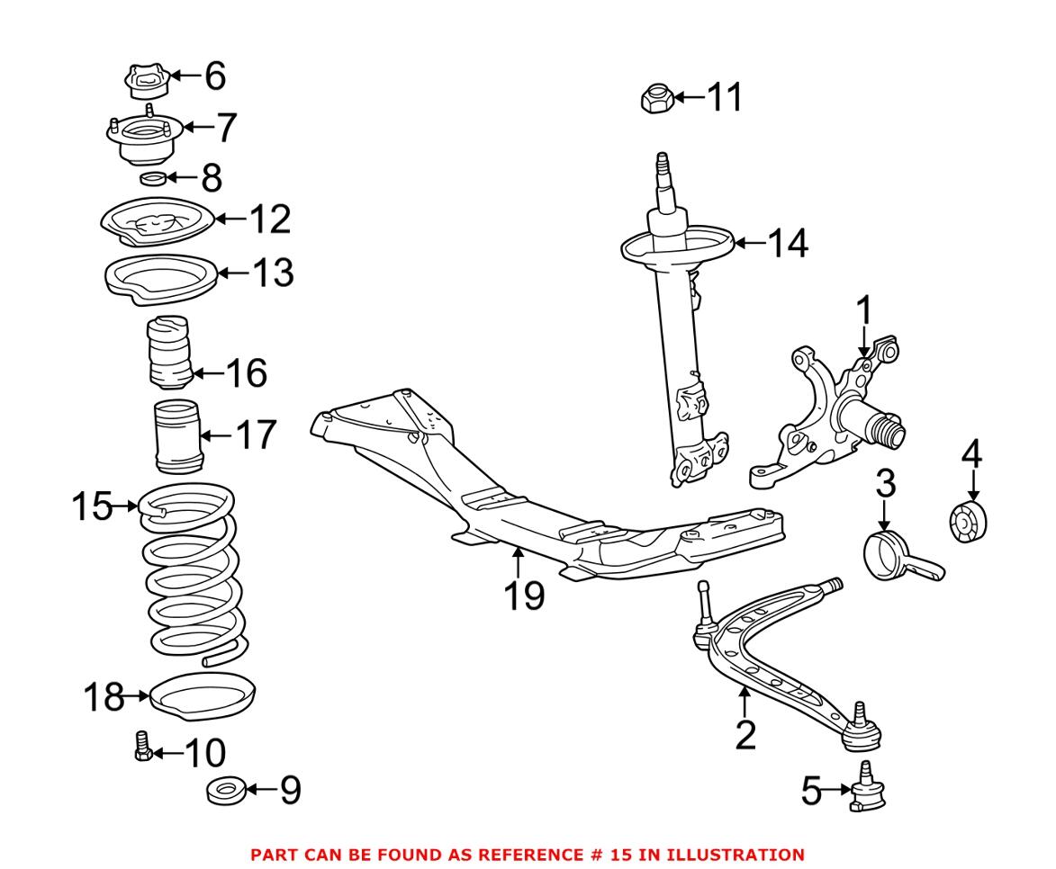 BMW Coil Spring - Front 31331092656